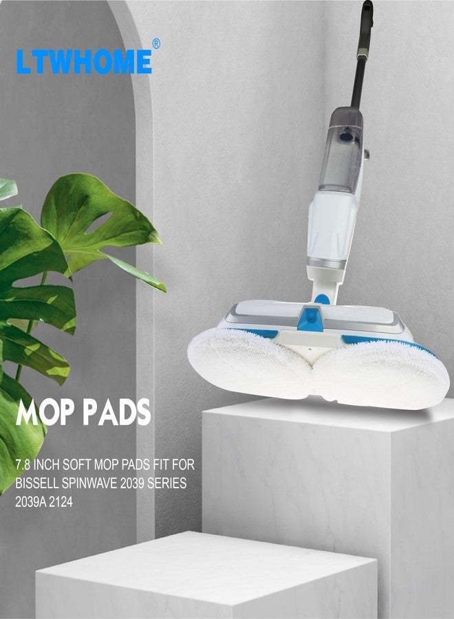 LTWHOME 7.8 Inch Soft Mop Pads Fit for Bissell Spinwave 2039 Series 2039A 2124 (Pack of 6) - Image 2